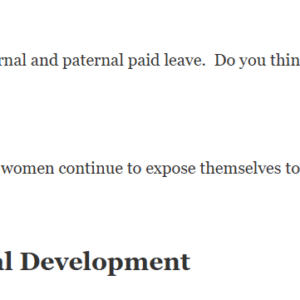 PSYC 370 Discussion Prenatal Development